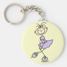 Lilac Dress Figure Skater Tshirts and Gifts Key Chains
