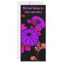 Lilac Floral Bookmarks ~ Customize with Your Name! Personalized Rack Card