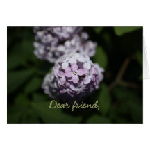 Lilac Flowers Card