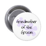 Lilac Flowers Grandmother of Groom Button