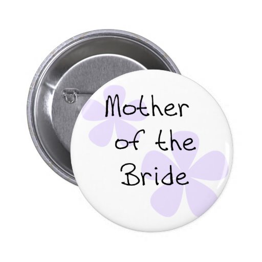 Lilac Flowers Mother of Bride Buttons
