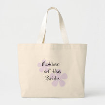 Lilac Flowers Mother of Bride Canvas Bags