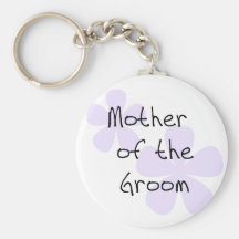 Lilac Flowers Mother of Groom Key Chain