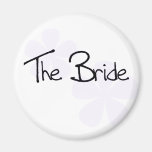 Lilac Flowers The Bride Fridge Magnet