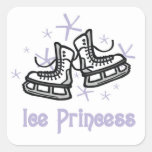 Lilac Ice Princess T shirts and Gifts Square Stickers