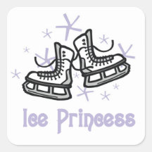 Lilac Ice Princess T shirts and Gifts Square Stickers