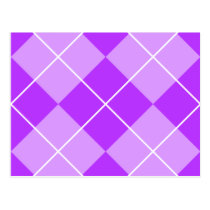 Lilac Lavender Argyle postcards