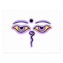Lilac Lavender Buddha Eyes.png Post Card
