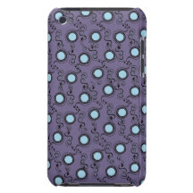 Lilac lavender circles barely there iPod cases