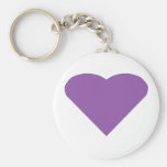 Lilac Love Heart Key Chain