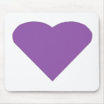 Lilac Love Heart Mousemat