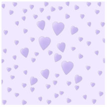 Lilac Purple Pattern of Love Hearts. Acrylic Cut Out