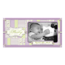 Lilac Rose Photo Card