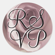 Lilac Rose RSVP Sticker