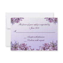 Lilac RSVP Wedding Custom Invitations