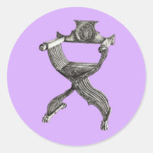 Lilac savonarola chair round stickers