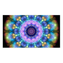 Lilac Stained Glass Window Business Cards