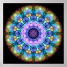 Lilac Stained Glass Window Posters