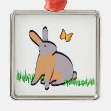 LILAC TANS IN THE GRASS CHRISTMAS TREE ORNAMENT