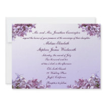 Lilac Wedding Announcement