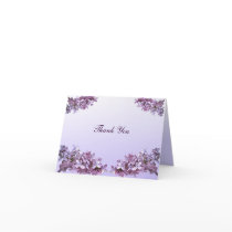 Lilac Wedding Thank You Card