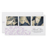 LILAC & WHITE FLOURISH | WEDDING THANK YOU CARD photo cards