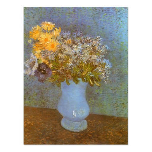 Lilacs, Daisies and Anemones by Vincent van Gogh Postcards