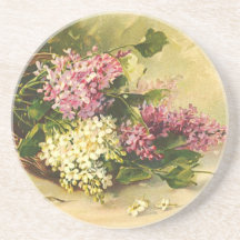 Lilacs in a Basket Coaster