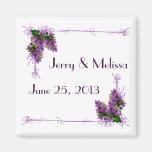 Lilacs Wedding Favor Magnet