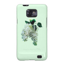Lilas blancs coques samsung galaxy s2