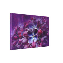 Lilas violet impression sur toile