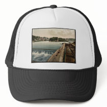 L'Ile Barbe, Lyons, France vintage Photochrom Hat
