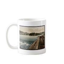 L'Ile Barbe, Lyons, France vintage Photochrom Coffee Mugs