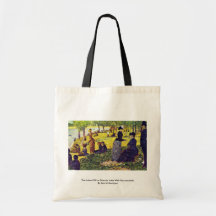 L'île de la La grand Jatte avec des excursionniste Sacs