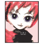 LiLi, Neko girl design, girls white ringer t-shirt