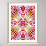 Lilie rosa - Lily pink - mit Rahmen Plakatdrucke