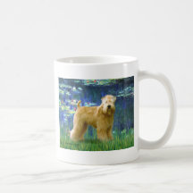 Lilies 5 - Wheaten Terrier (stand) Coffee Mugs