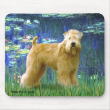 Lilies 5 - Wheaten Terrier (stand) Mouse Pads