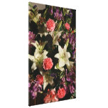 Lilies and carnations gallery wrap canvas