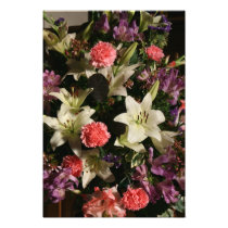 Lilies and carnations photographic print
