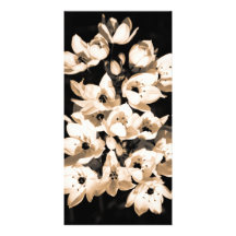 Lilies blooming photo card