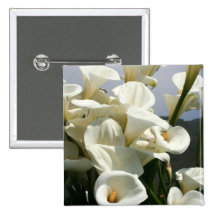 Lilies growing at Calla Lily Plantation, Taiwan Pinback Buttons
