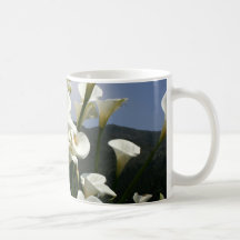 Lilies growing at Calla Lily Plantation, Taiwan Coffee Mug