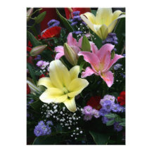 Lilies Personalized Announcement