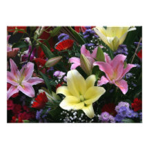 Lilies Personalized Invite