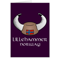 Lillehammer Norway Viking Hat cards