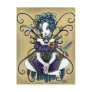 "Lillian" Gothic Hummingbird Fairy Art Postcard