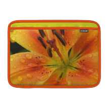 Lillies in The Rain Sleeve For MacBook Air