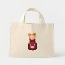 Lilly Bug Blonde Hair Flower Girl Tote Canvas Bag