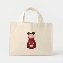 Lilly Bug Dark Hair Flower Girl Tote Canvas Bag